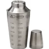 Outlet Shaker cocktail recettes acier gris Vaisselle Et Accessoires De Table