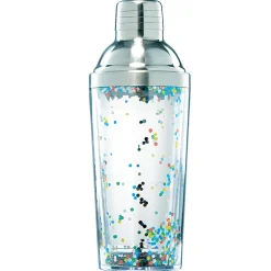 Shaker gris et transparent avec paillettes|Gifi Outlet