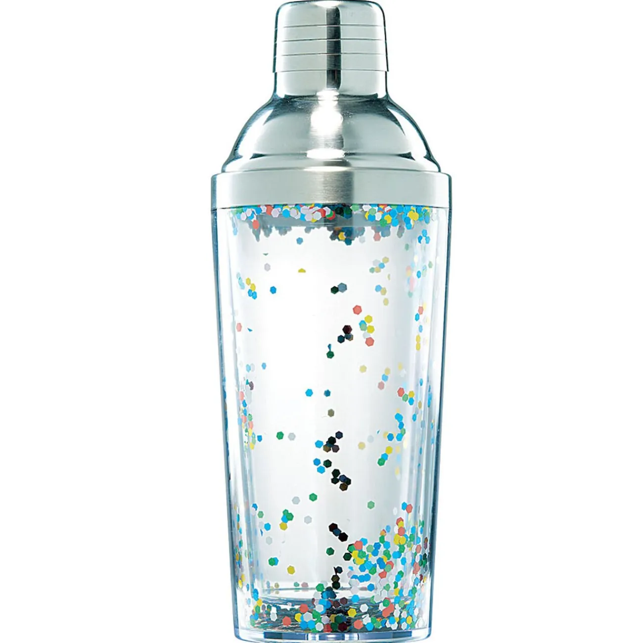 Shaker gris et transparent avec paillettes|Gifi Outlet