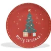Sous assiette décoration rouge motif sapin "Merry Christmas"|Gifi Sale