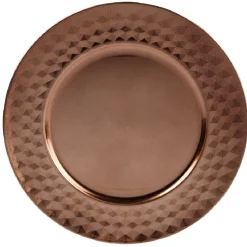 Sale Sous assiette plastique cuivré effet diamant Vaisselle Et Accessoires De Table