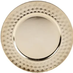Sale Sous assiette plastique doré effet diamant Vaisselle Et Accessoires De Table