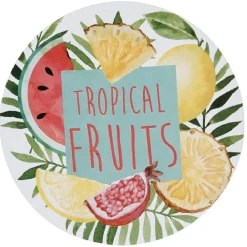 Online Sous verre design tropical x6 Vaisselle Et Accessoires De Table