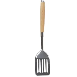 Clearance Spatule ajourée en inox avec manche en bois Préparation Culinaire