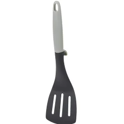 Online Spatule ajourée polyamide manche en polypropylène gris noir Préparation Culinaire