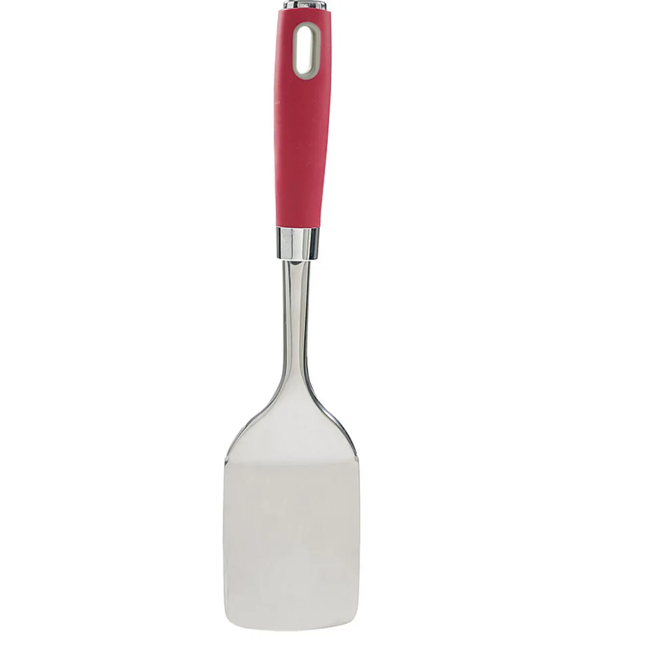 Sale Spatule en inox avec manche en polypropylène rouge Préparation Culinaire