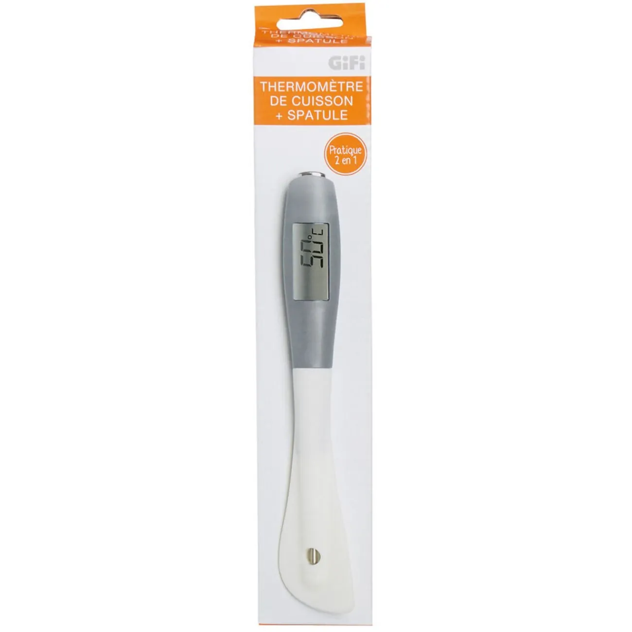 New Spatule thermomètre plastique et inox Préparation Culinaire