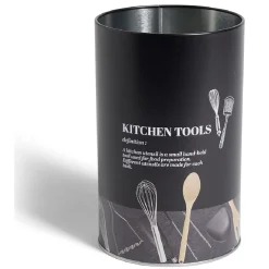 Discount Support à ustensiles en métal noir design Kitchen tools Ø11xH17,4cm Rangement De Cuisine