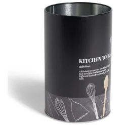 Discount Support à ustensiles en métal noir design Kitchen tools Ø11xH17,4cm Rangement De Cuisine