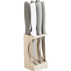 Clearance Support bois et 6 couteaux de cuisine Préparation Culinaire