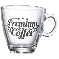 Support en métal avec 6 tasses expresso en verre|Gifi Hot