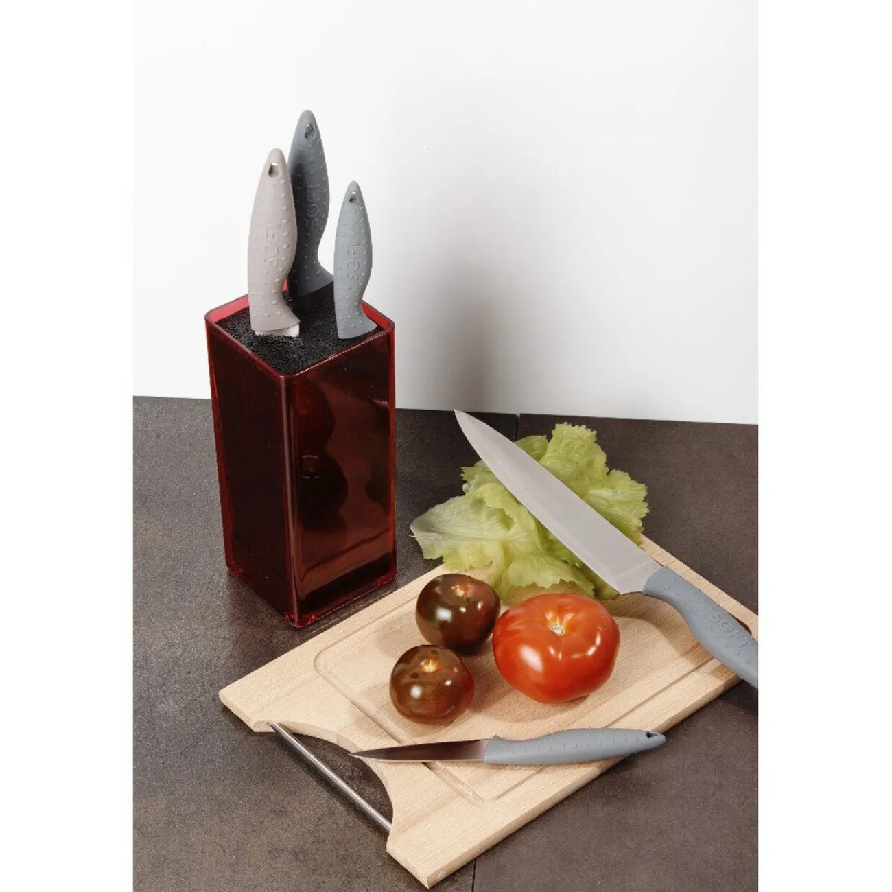 Discount Support et 5 couteaux Préparation Culinaire