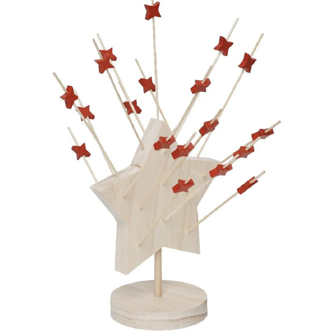 Support forme étoile bois avec 25 piques apéritif|Gifi New