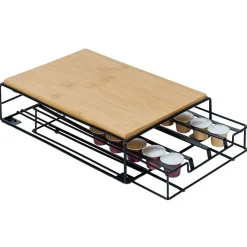 Discount Support machine à café avec tiroir à capsules 21x31xH7,5cm Rangement De Cuisine