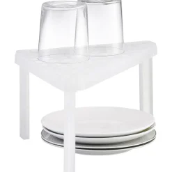 New Étagère d'angle cuisine plastique blanc Rangement De Cuisine
