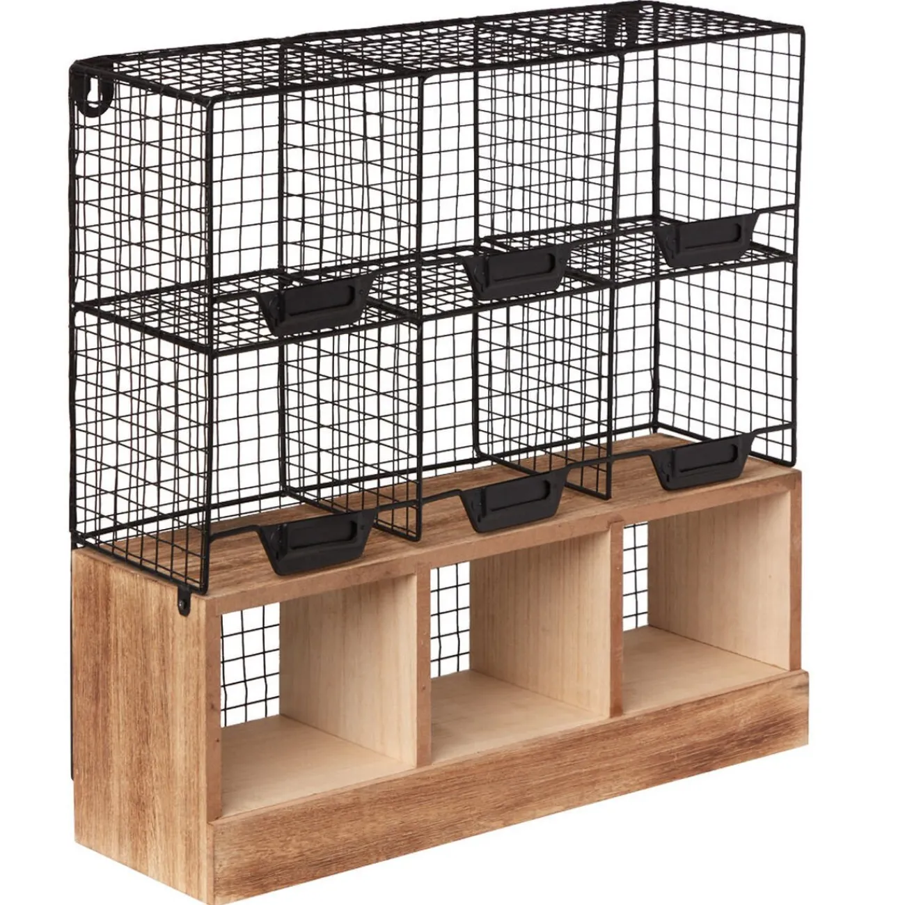 Discount Étagère de cuisine 6 casiers pour épices noir naturel Rangement De Cuisine