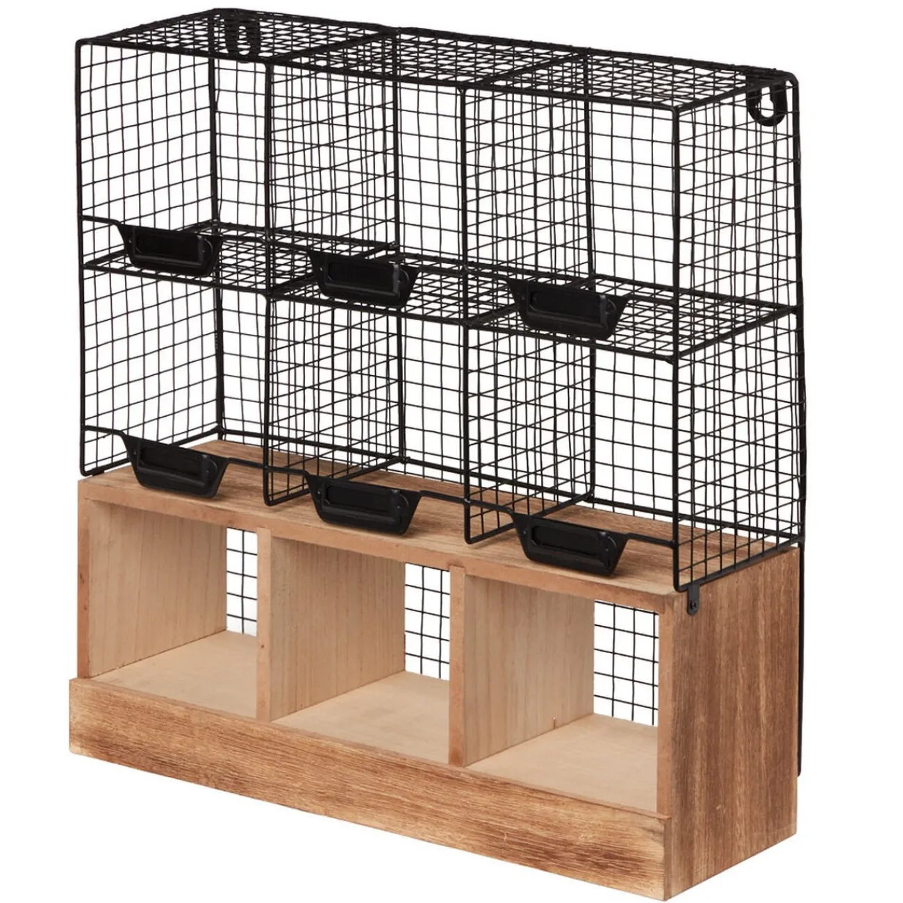 Discount Étagère de cuisine 6 casiers pour épices noir naturel Rangement De Cuisine