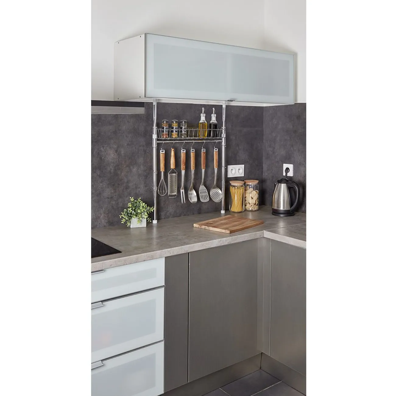 Best Étagère de cuisine à fixation autobloquante Rangement De Cuisine