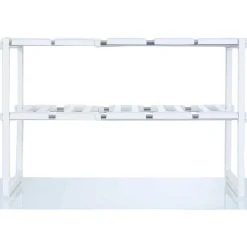 Discount Étagère modulable dessous d'évier 2 niveaux Rangement De Cuisine