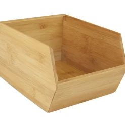 Étagère superposable en bambou marron Rangement De Cuisine