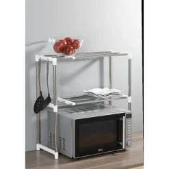 Clearance Étagère télescopique spéciale micro ondes 2 niveaux Rangement De Cuisine