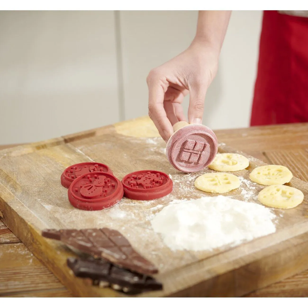 Outlet Tampon à pâtisserie 4 décors Noël Cuisson