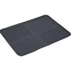 Clearance Tapis égouttoir en plastique rainuré gris - L.40xl.30cm Rangement De Cuisine
