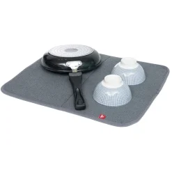 New Tapis égouttoir gris pour évier 45x39cm Rangement De Cuisine