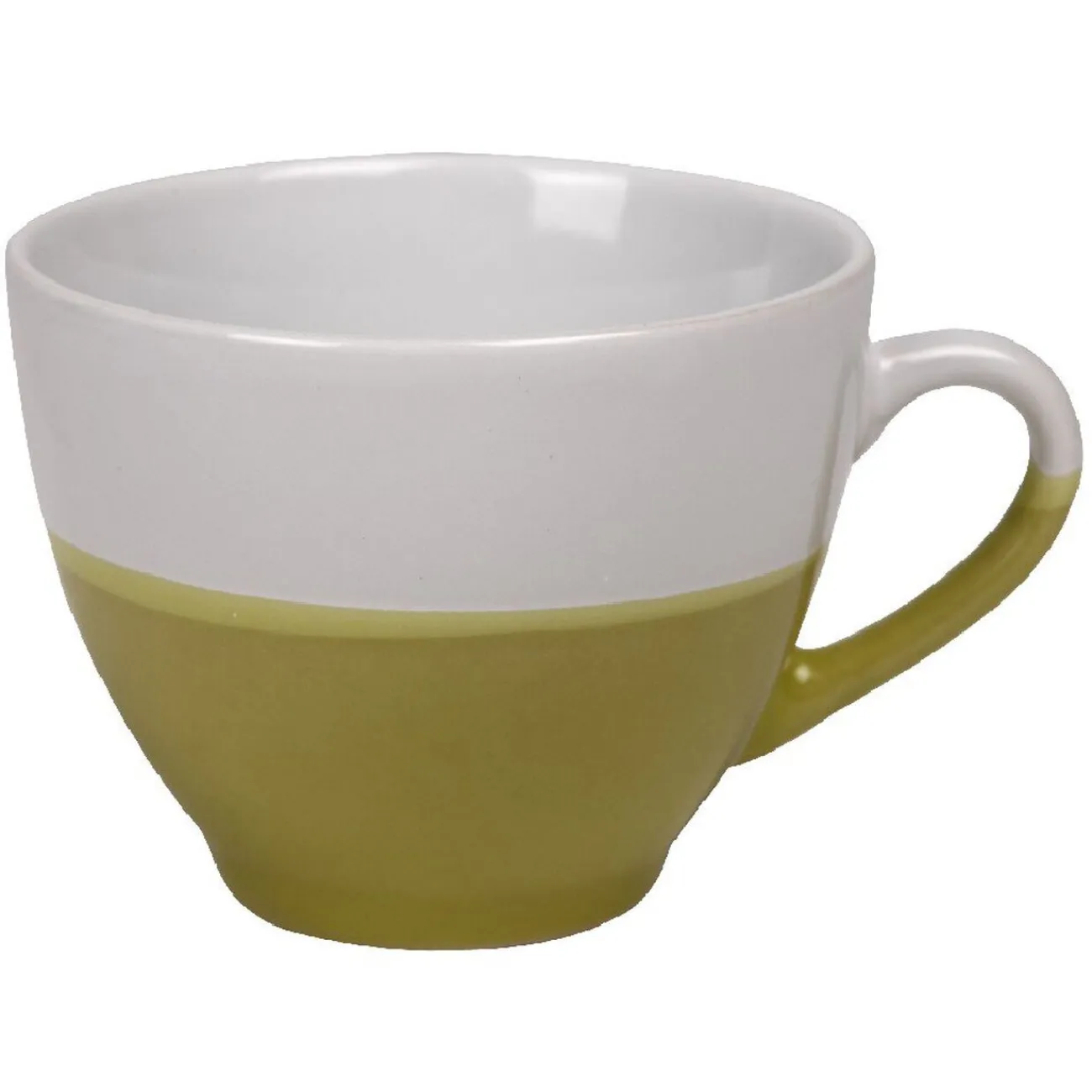Clearance Tasse à café bicolore vert et blanc Vaisselle Et Accessoires De Table