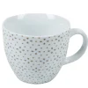 Tasse à café blanche à motif taupe|Gifi