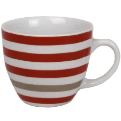 Tasse à café blanche à rayures|Gifi