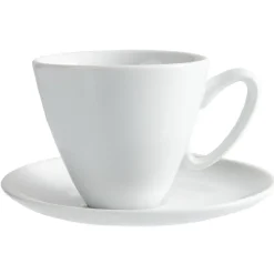 Tasse à café blanche avec sous tasse modèle slide|Gifi Hot