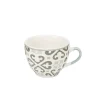 Tasse à café en porcelaine motif Carreau de ciment gris 22 cl|Gifi Sale