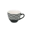 Tasse à café en porcelaine motif rosace noir blanc 22 cl|Gifi Hot