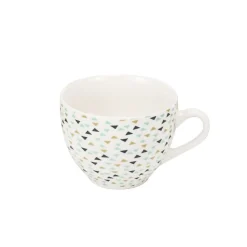 Tasse à café en porcelaine motif triangle multicolore 22 cl|Gifi Clearance
