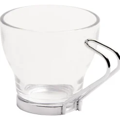 Tasse à café en verre anse métal x6|Gifi Best