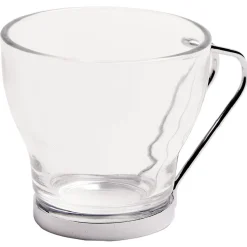 Tasse à café en verre anse métal x6|Gifi Best