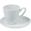 Tasse à expresso blanche avec sous tasse|Gifi New