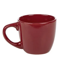 Tasse à expresso en faïence 10 cl uni rouge|Gifi Online