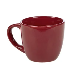 Tasse à expresso en faïence 10 cl uni rouge|Gifi Online