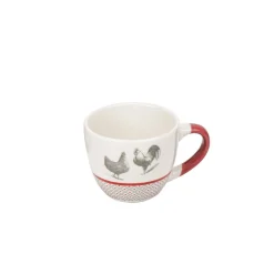 Tasse à expresso en porcelaine esprit campagne motif poule 9 cl|Gifi Online