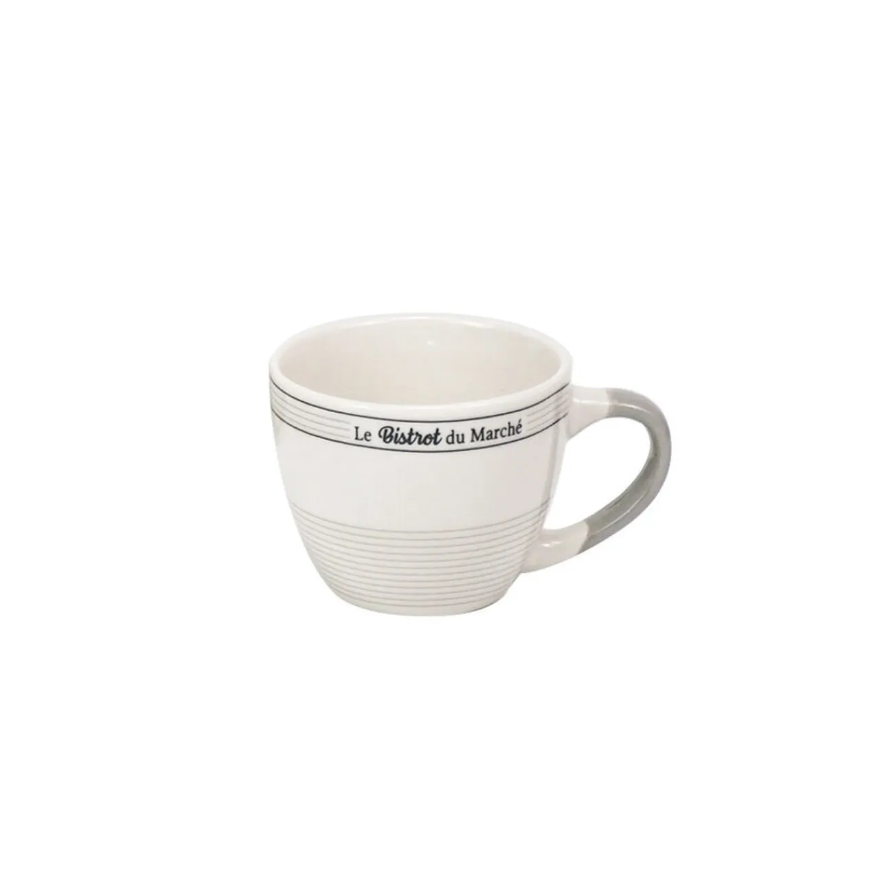 Tasse à expresso en porcelaine design Bistrot du Marché 9 cl|Gifi Best