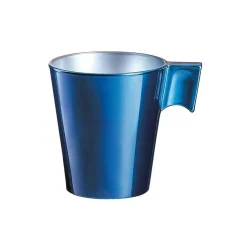 Tasse à expresso en verre trempé Luminarc flashy bleu pétrôle 8 cl|Gifi New