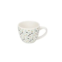 Tasse à expresso porcelaine motif triangle multicolore 9 cl|Gifi New
