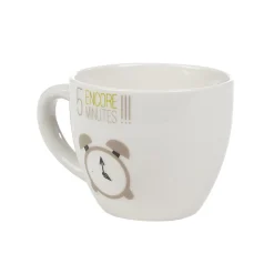 Tasse à expresso porcelaine blanc à motif réveil 9 cl|Gifi Sale