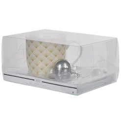 Tasse à thé avec infuseur, cuillère et plateau|Gifi Discount