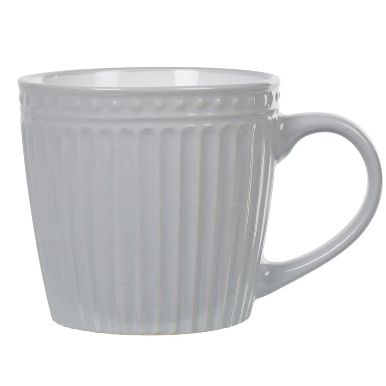 Tasse à thé grise relief 31,9 cl|Gifi Best