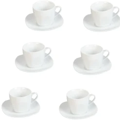 Tasse blanche porcelaine X6|Gifi New