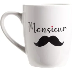 Discount Tasse en céramique Monsieur ou Madame H12 cm Vaisselle Et Accessoires De Table