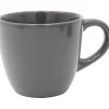 Tasse en faïence 22 cl uni gris brillant|Gifi